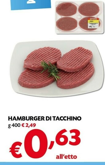 Pam Hamburger Di Tacchino offerta