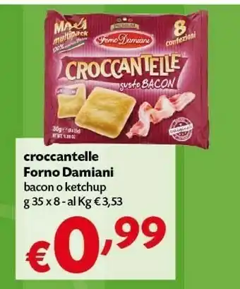 Pam Forno damiani Croccantelle Gusto Bacon 280 G(ml) offerta