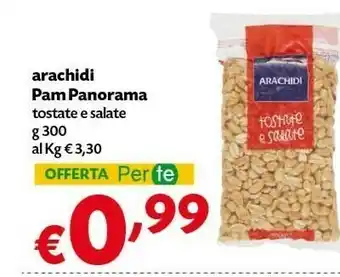 Pam Pam Panorama Arachidi Tostate E Salate offerta