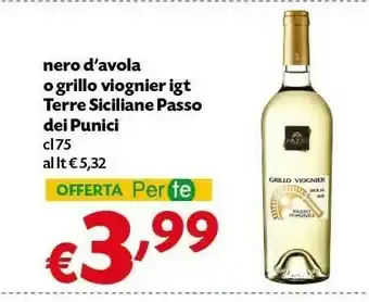 Pam Terre Siciliane Passo Dei Punici Nero D'avola offerta