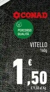 Conad Superstore Conad - Hamburger Di Vitello 160 G offerta