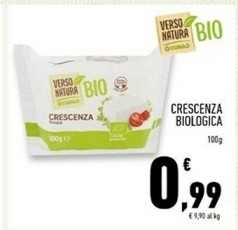 Conad Superstore Conad - Crescenza Biologica Verso Natura 100 G(ml) offerta