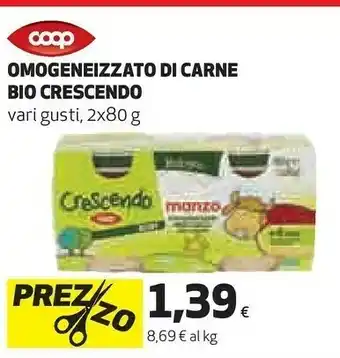 Coop Coop Omogeneizzato Di Carne Bio Crescendo offerta