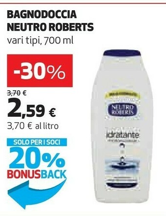 Coop Neutro Roberts Bagnodoccia offerta