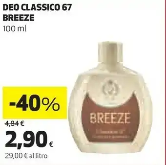 Coop Breeze Deo Classico 67 offerta