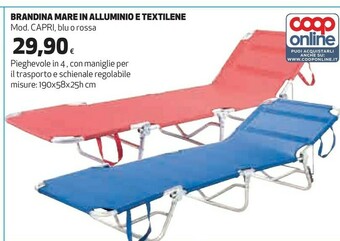 Coop Brandina Mare In Alluminio E Textilene offerta