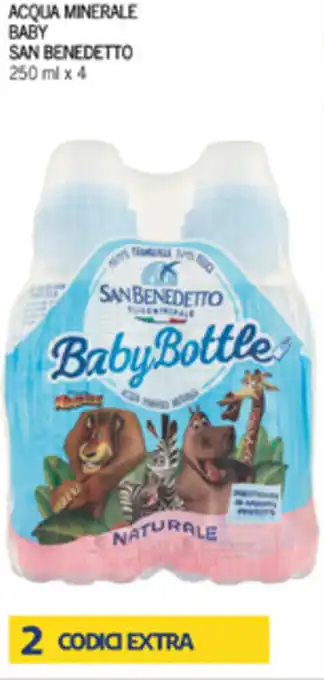 Iper Tosano San Benedetto Acqua Minerale Baby 250 ml x 4 offerta