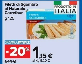 Carrefour Filetti Di Sgombro Al Naturale