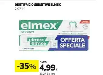 Coop Elmex Dentifricio Sensitive 2 X 75 Ml offerta