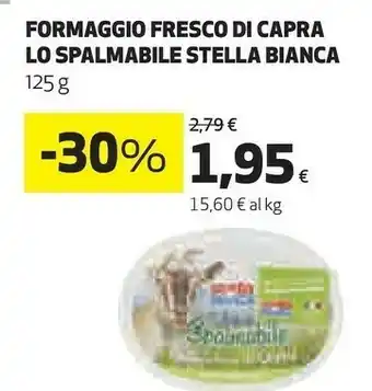 Coop Stella bianca Formaggio Fresco Di Capra Lo Spalmabile 125 G offerta