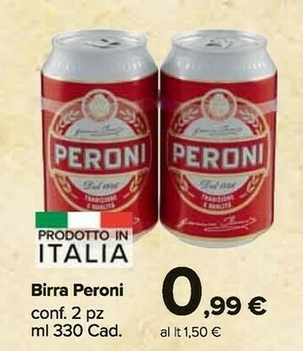 Carrefour Market Peroni Birra 330 G(ml) offerta