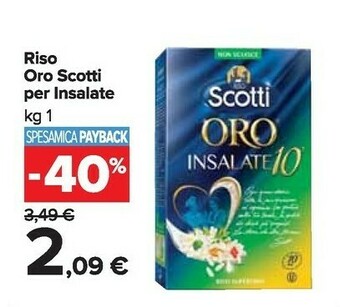 Carrefour Market Scotti Riso - Riso Oro Per Insalate 1000 G(ml) offerta