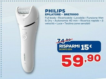 Euronics Philips Epilatore BRE700/00 offerta