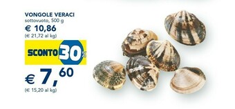 Esselunga Vongole offerta