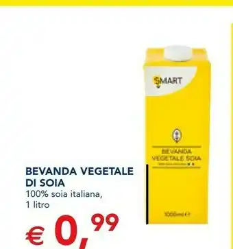 Esselunga Smart Bevanda Vegetale Di Soia 100% Soia Italiana 1 Litro offerta