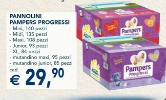 Esselunga Pampers Pannolini Progressi offerta