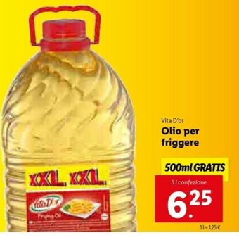 Lidl Vita D'or Olio per friggere offerta