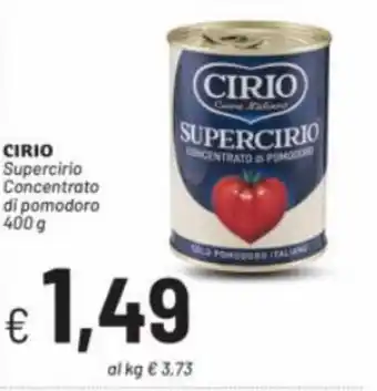 Cirio Supercirio Concentrato di pomodoro 400 g
