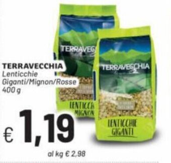 Terravecchia Lenticchie Giganti/Mignon/Rosse 400 g