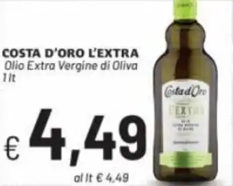 Quick Sisa Costa D'Oro L'Extra Olio Extra Vergine di Oliva 1lt offerta
