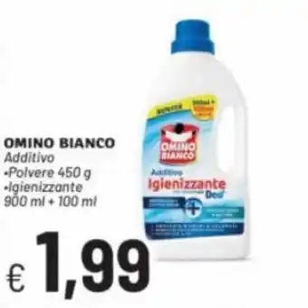 Quick Sisa Omino Bianco Additivo Polvere 450 g / Igienizzante 900 ml + 100 ml offerta