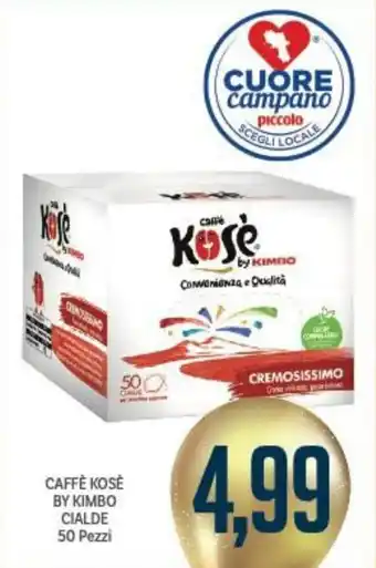 Supermercati Piccolo Caffè Kosè By Kimbo Cialde 50 Pezzi offerta