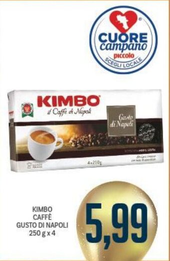 Supermercati Piccolo Kimbo Caffè Gusto Di Napoli 250 g x 4 offerta