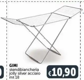 Deco Maxistore Gimi stendibiancheria jolly silver acciaio 18 mt offerta