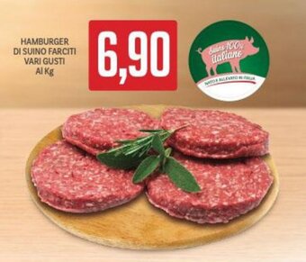 Supermercati Piccolo Hamburger di Suino Farciti Vari Gusti offerta