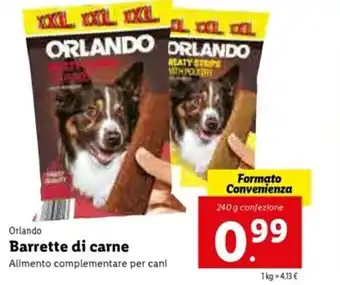 Lidl Orlando BArrette di carne 240g offerta