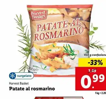 Lidl Patate al rosmarino 450g offerta