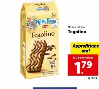 Lidl Tegolino mulino bianco 350g offerta