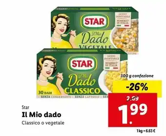 Lidl Il mio dado 300g star offerta