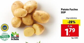 Lidl Patate fucino igp offerta