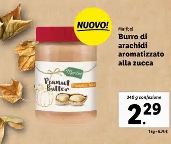 Lidl Burro di arachidi aromatizzato alla zucca 340g offerta