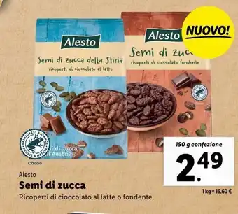 Lidl Semi di zucca 150g offerta