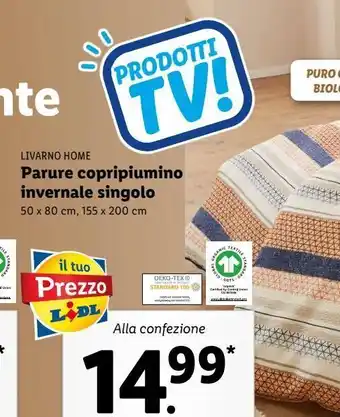 Lidl Parure copripiumino invernale singolo offerta