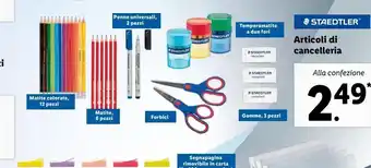 Lidl Articoli di cancelleria staedtler offerta