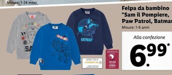 Lidl Felpa da bambino offerta