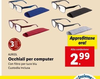 Occhiali per computer