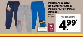 Lidl Pantaloni sportivi da bambino offerta
