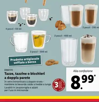 Tazze, tazzine o bicchieri a doppia parete