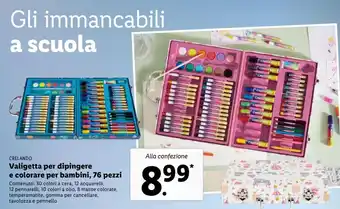 Lidl Valigetta dper dipingere e colorare per bambini offerta
