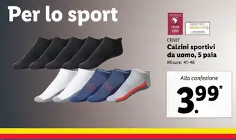 Lidl Calzini sportivi da uomo offerta