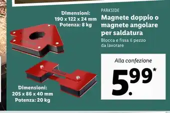 Lidl Magnete doppio o magnete angolare per saldatura offerta