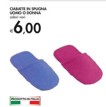Bennet Ciabatte in spugna uomo o donna offerta