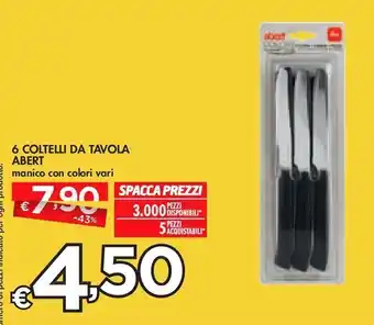 Bennet 6 coltelli da tavola abert offerta