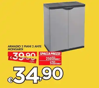 Armadio 2 piani 2 ante mongardi
