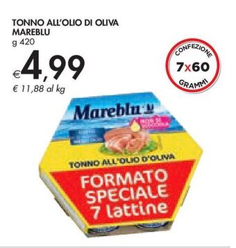 Bennet Tonno all'olio di oliva mareblu offerta