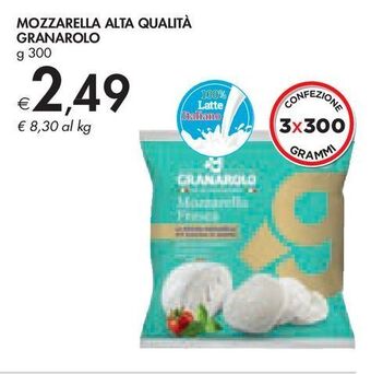 Bennet Mozzarella alta qualità granarolo offerta